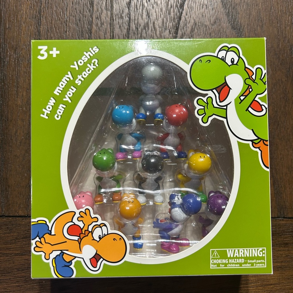 Stackable Colorful Yoshi-Inspired Figures Playset - Multi Color